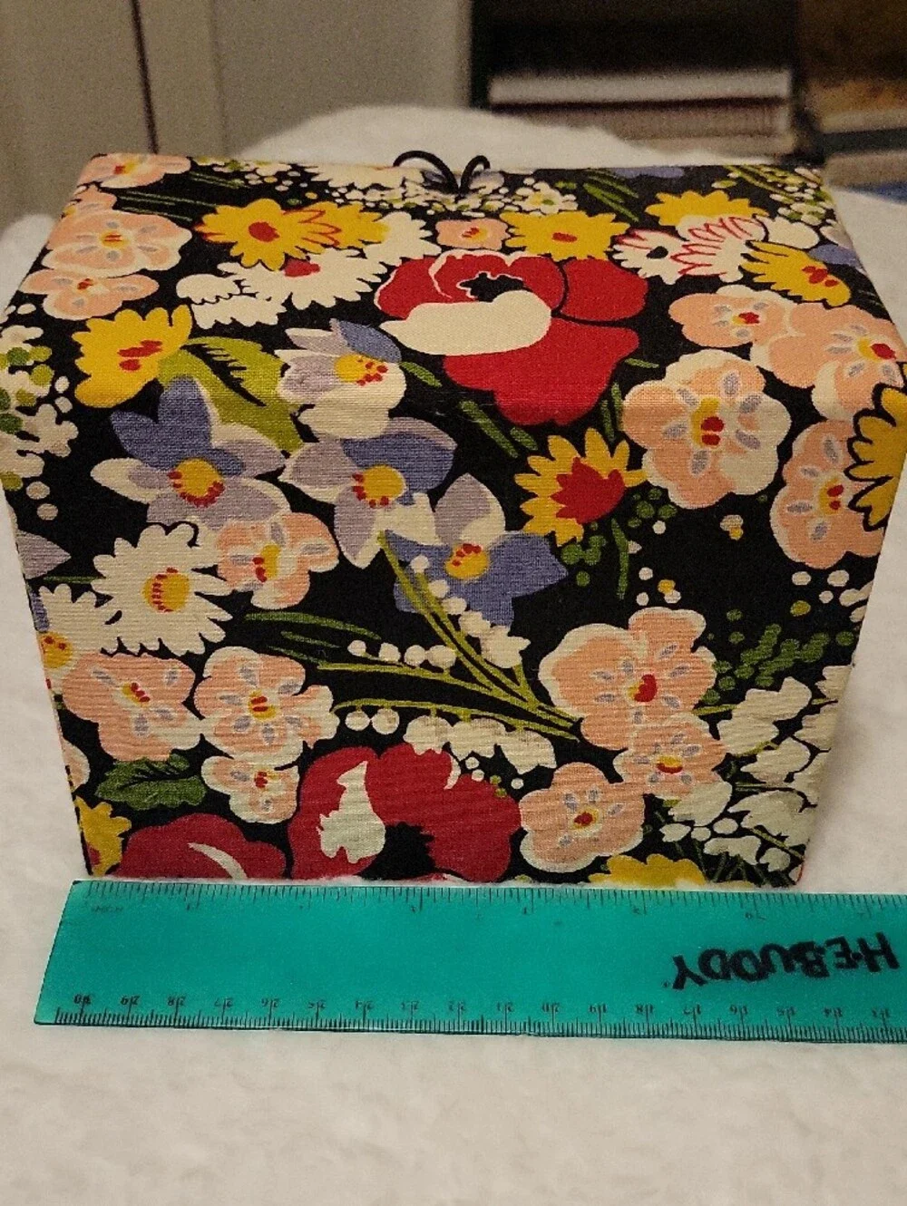 2010 Vera Bradley Poppy Fields  Floral Fabric Storage Box